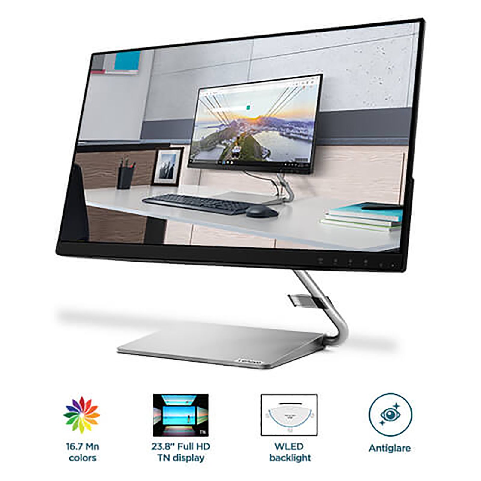 Buy Lenovo Q24i20 60.45 cm (23.8 inch) Full HD IPS Panel LCD 3Side